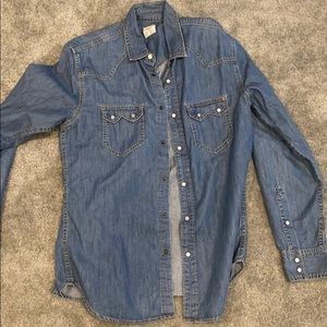 Denim button up